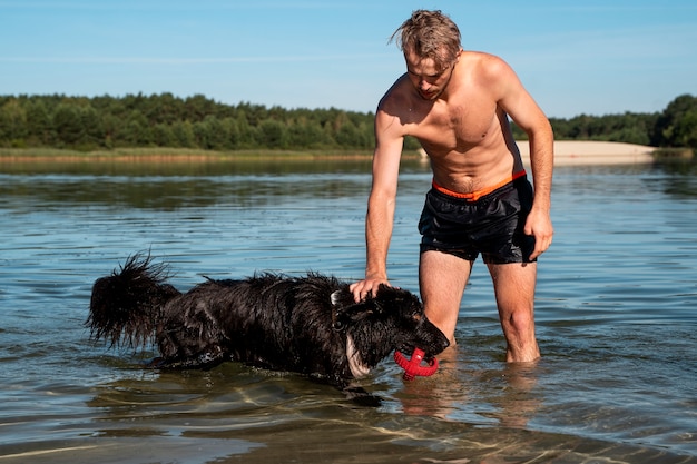 Swimmer in downward dog pose with modifications