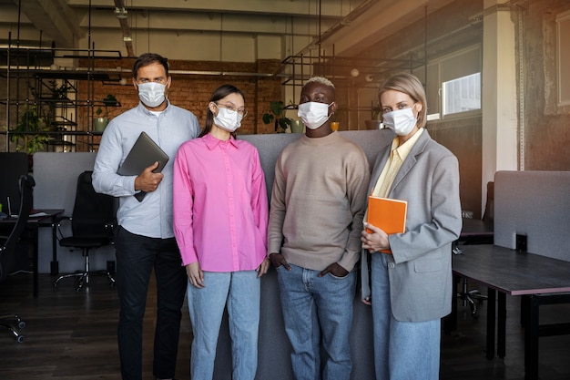 Health workers in protective gear responding to Ebola outbreak