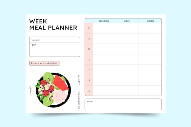 Notebook with intermittent fasting log and checklist