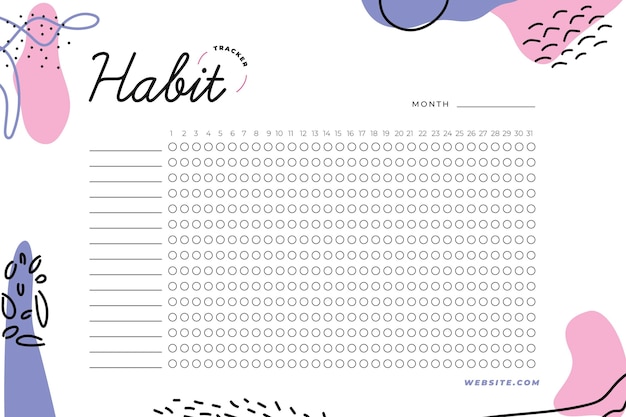 A notebook with daily habit tracker for metabolism and blood pressure