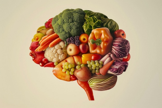 Brain-healthy foods like berries, nuts, and fish