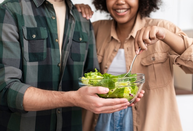Side-by-side comparison of healthy food swaps