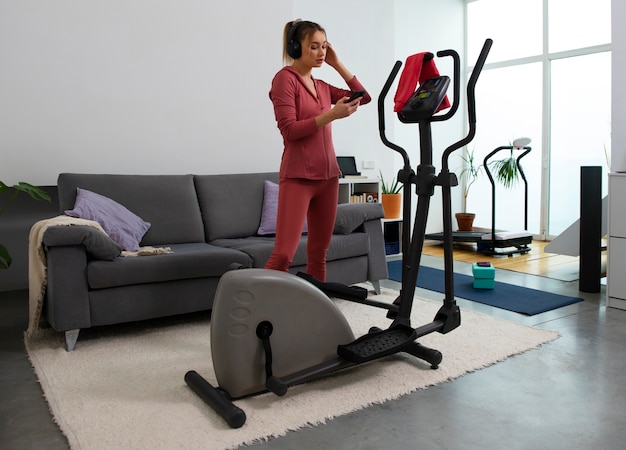 Simple household items used for home workout