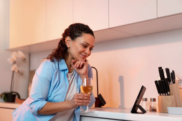 Drinking water with lemon and electrolytes