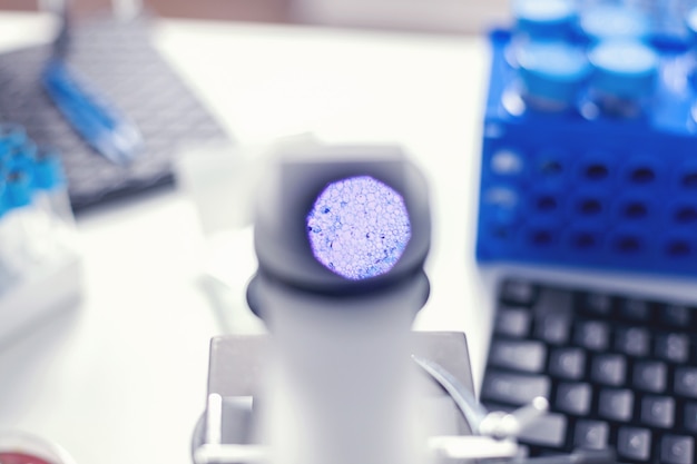 Scientists working in a laboratory on cancer immunotherapy