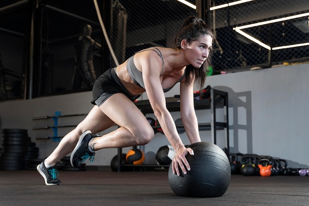 Kettlebell swing demonstration