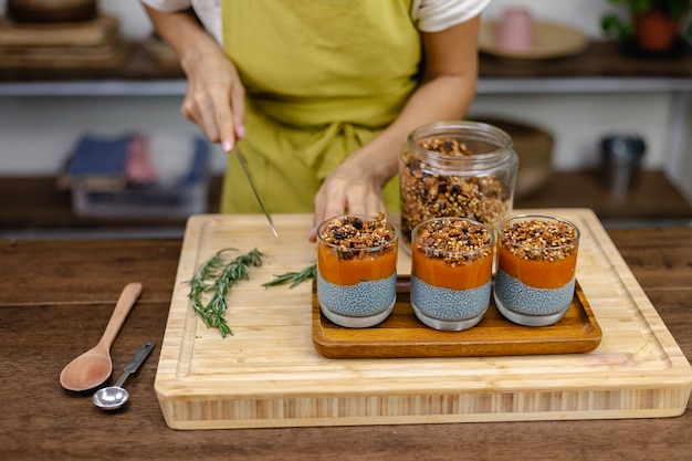 Organized kitchen pantry with low-carb staples