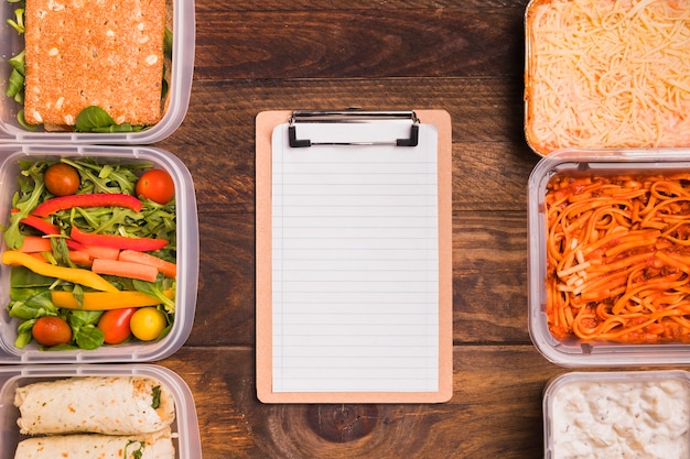 Handwritten grocery list and fresh produce