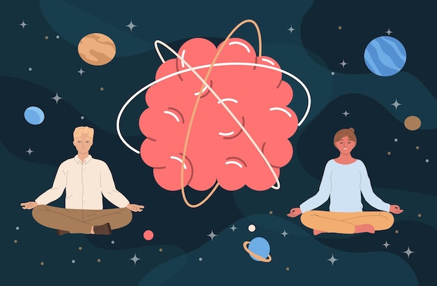Brain scan showing changes from mindfulness practice