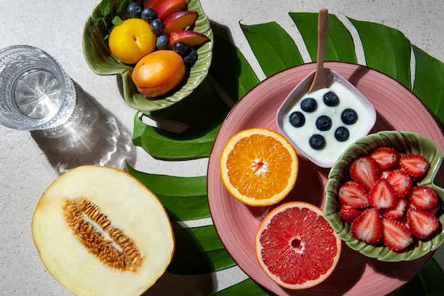 Colorful fruits and vegetables high in polyphenols