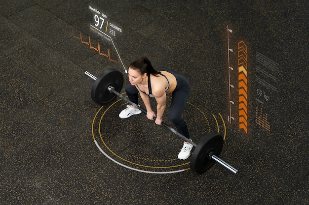 Athlete transitioning from deadlift to rowing machine