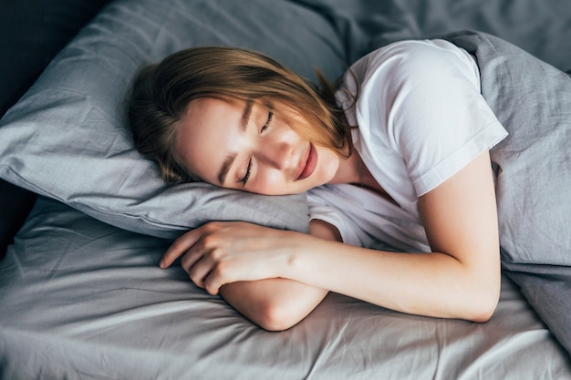 Person sleeping peacefully