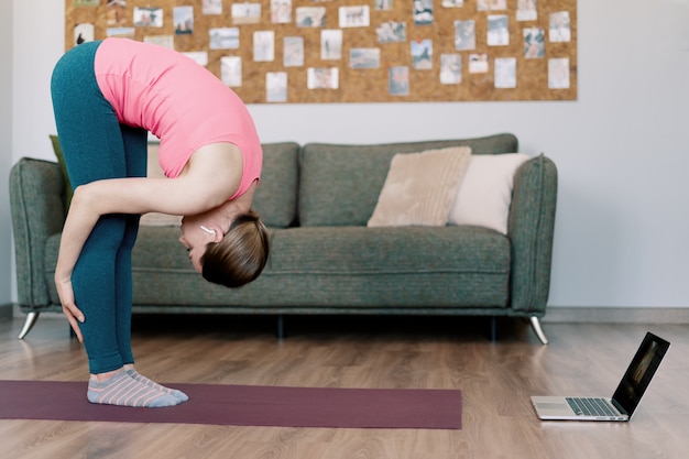 Illustration of basic stretching poses