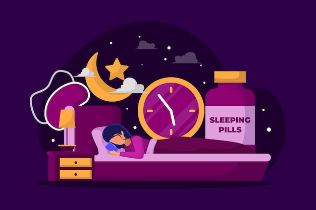 Swimmer sleeping with optimal bedroom setup