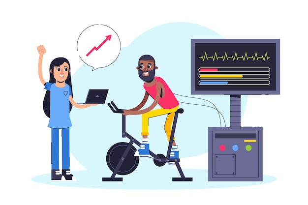 Person walking on a treadmill at a steady pace