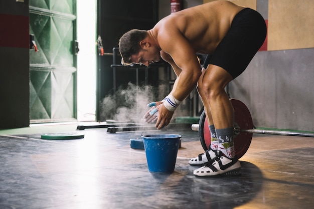 Person doing bodyweight squats
