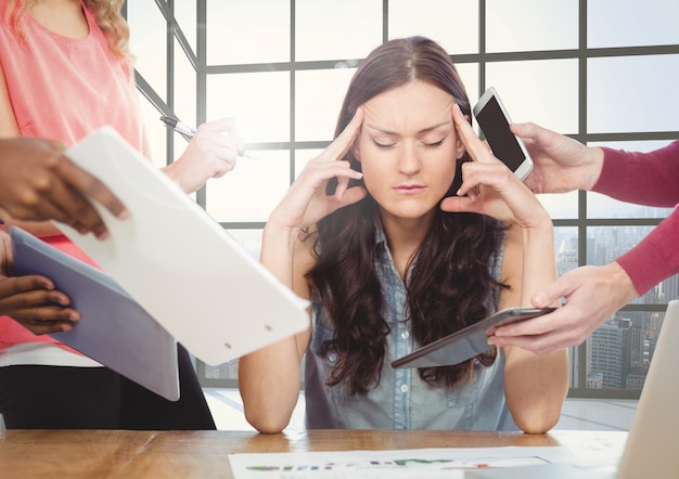 Chart showing common stress triggers and healthy responses