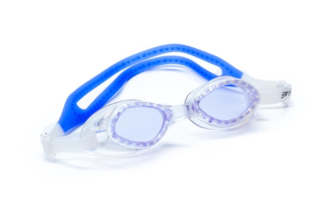 Basic swimming gear: goggles, kickboard, pool noodle