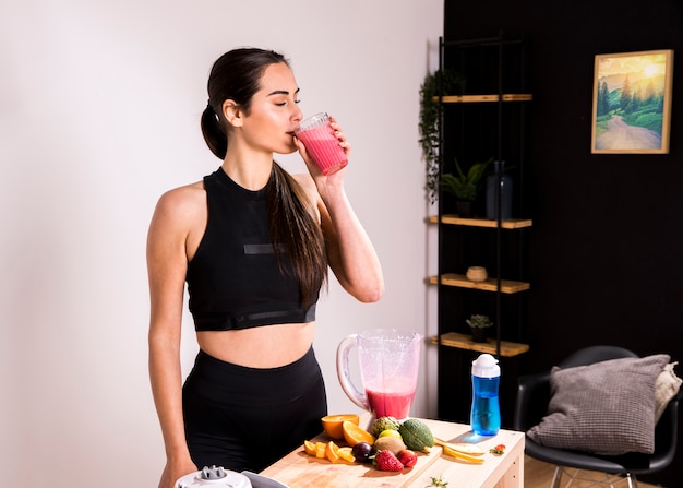 Fresh fruits and vegetables high in water content