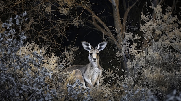 White-tailed deer in a Michigan woodland